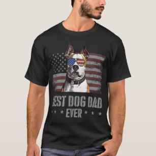American Staffordshire Terrier Best Dog Dad Ever R T-Shirt
