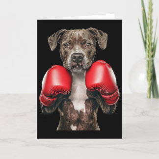 American Staffordshire Terrier Boxing  Card