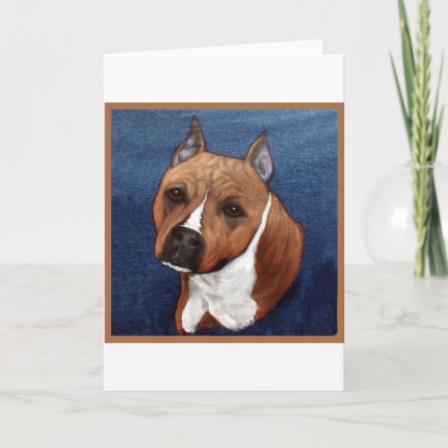 American Staffordshire Terrier Card (Front)