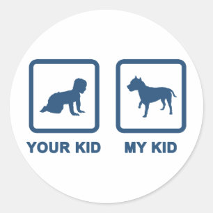 American Staffordshire Terrier Classic Round Sticker