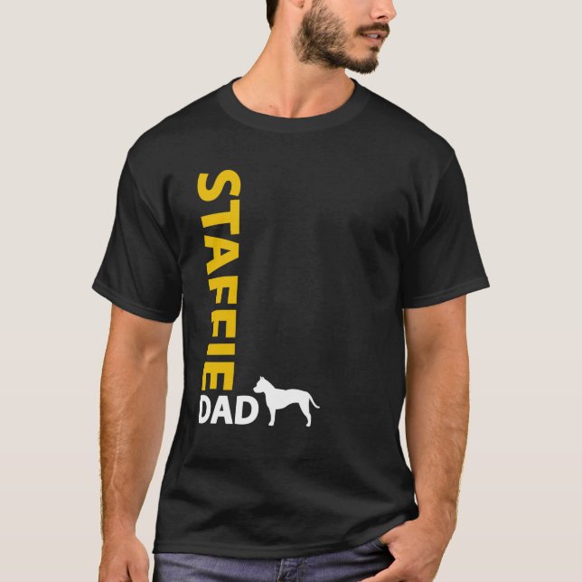 American Staffordshire Terrier Dad T-Shirt (Front)