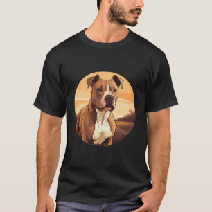 American Staffordshire Terrier Dog Cute Dog Breed T-Shirt