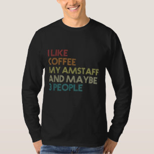 American Staffordshire Terrier Dog Owners Coffee V T-Shirt