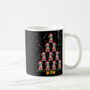 American Staffordshire Terrier Dog Santa Hat Xmas Coffee Mug