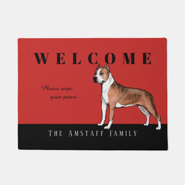 American Staffordshire Terrier Doormat (Front)