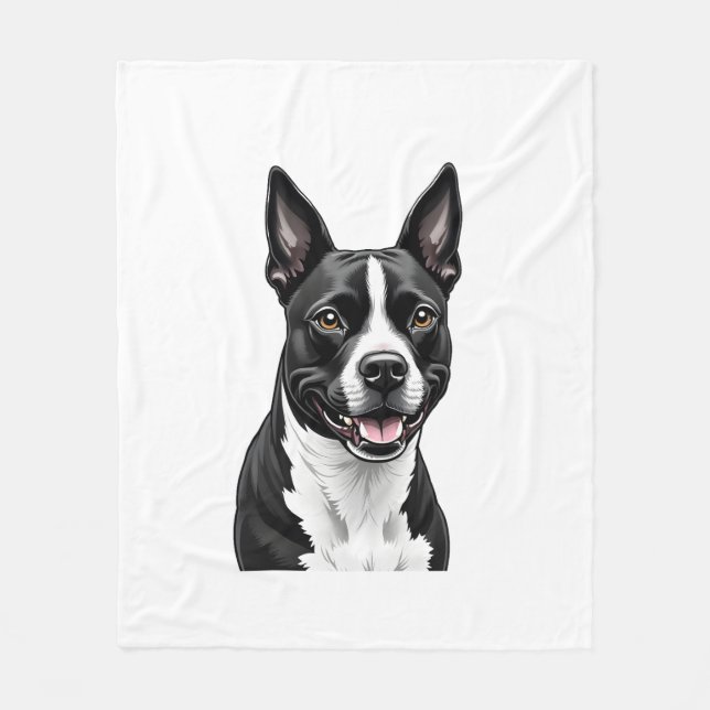 American Staffordshire Terrier Fleece Blanket (Front)