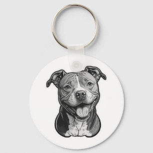 American Staffordshire Terrier Key Ring