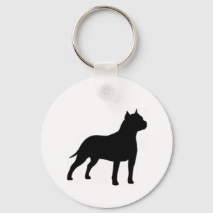 american staffordshire terrier key ring