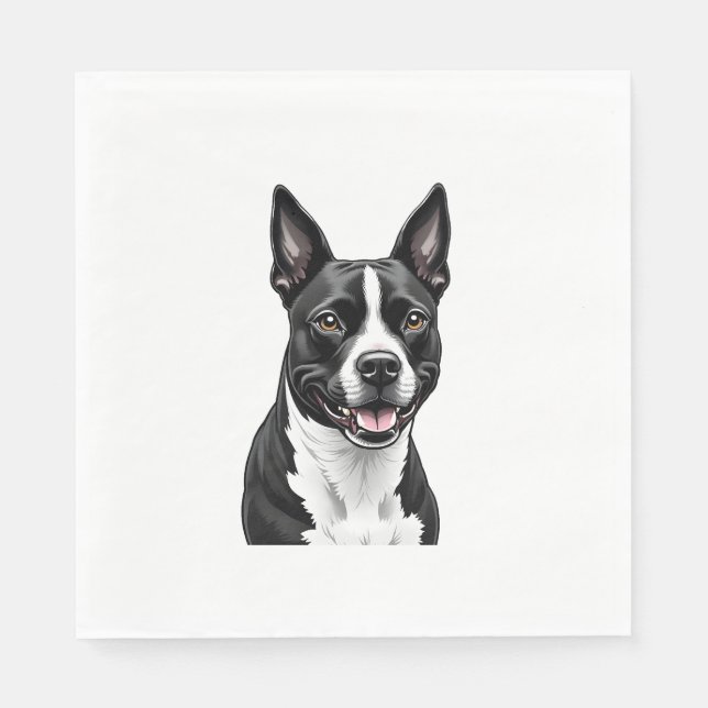American Staffordshire Terrier Napkin (Front)