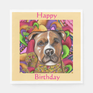 AMERICAN STAFFORDSHIRE TERRIER NAPKIN