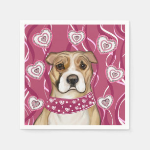 AMERICAN STAFFORDSHIRE TERRIER NAPKIN