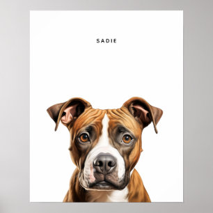 American Staffordshire Terrier Personalised Print
