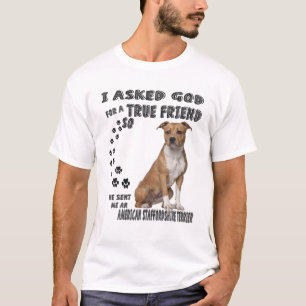 American Staffordshire Terrier Quote Mum Dad, Amst T-Shirt