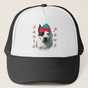 American Staffordshire Terrier Santa Paws Trucker Hat