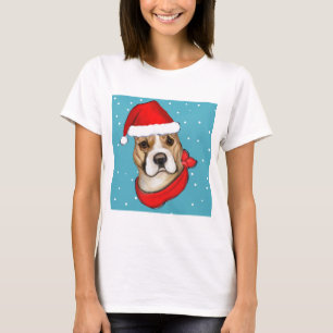 American Staffordshire Terrier santa T-Shirt
