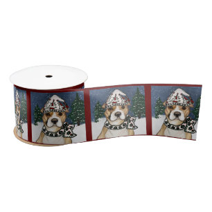 AMERICAN STAFFORDSHIRE TERRIER SATIN RIBBON