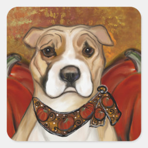 AMERICAN STAFFORDSHIRE TERRIER         SQUARE STICKER