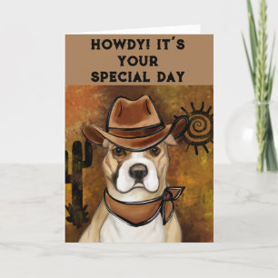 AMERICAN STAFFORDSHIRE TERRIER             THANK YOU CARD