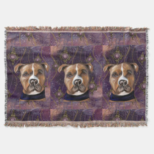 AMERICAN STAFFORDSHIRE TERRIER        THROW BLANKET
