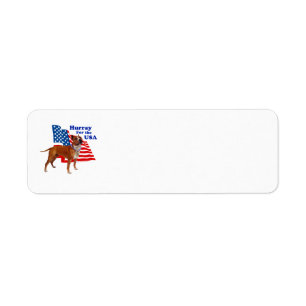 American Staffordshire Terrier USA Return Address Label