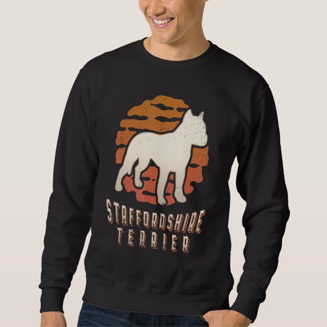 American Staffordshire Terrier Vintage Retro Class Sweatshirt (Front)