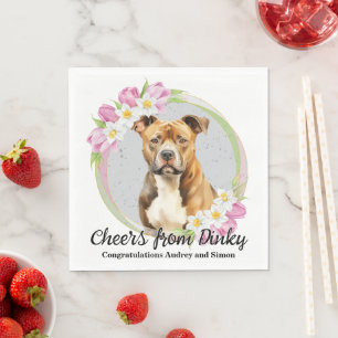 American Staffordshire Terrier Wedding Napkins