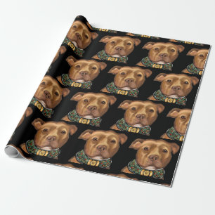 AMERICAN STAFFORDSHIRE TERRIER  WRAPPING PAPER