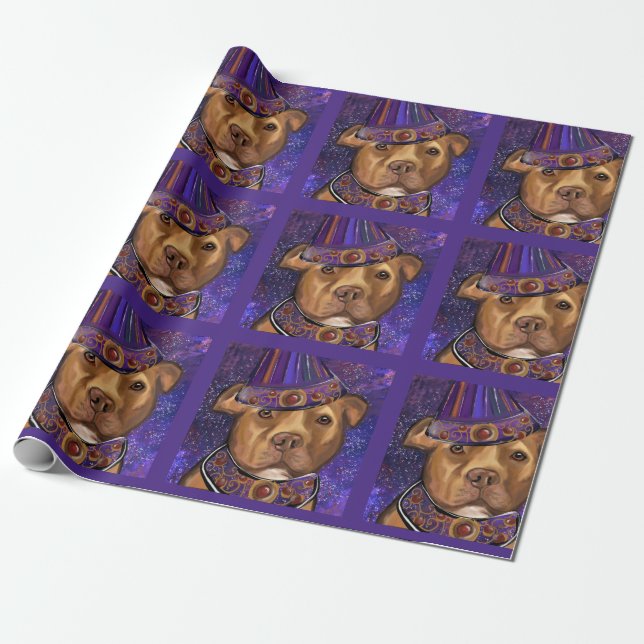AMERICAN STAFFORDSHIRE   WRAPPING PAPER (Unrolled)