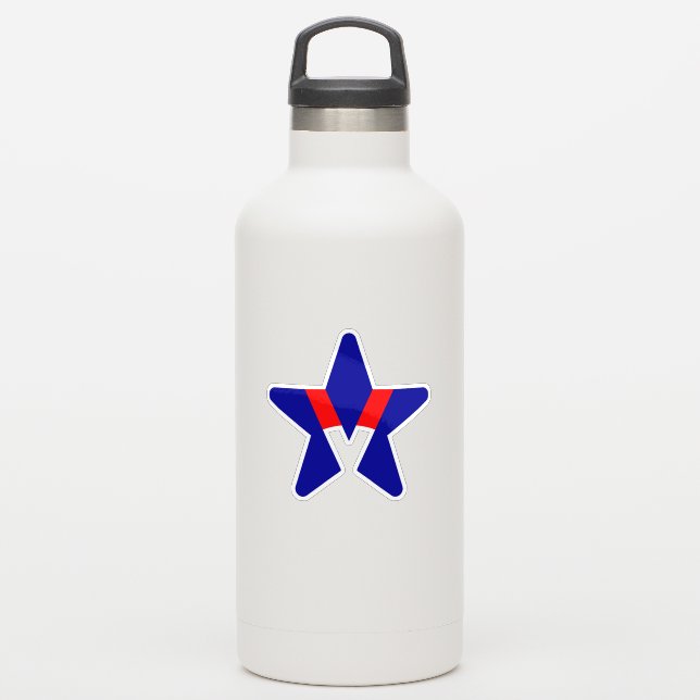 American Star Design with V letter (Waterbottle)