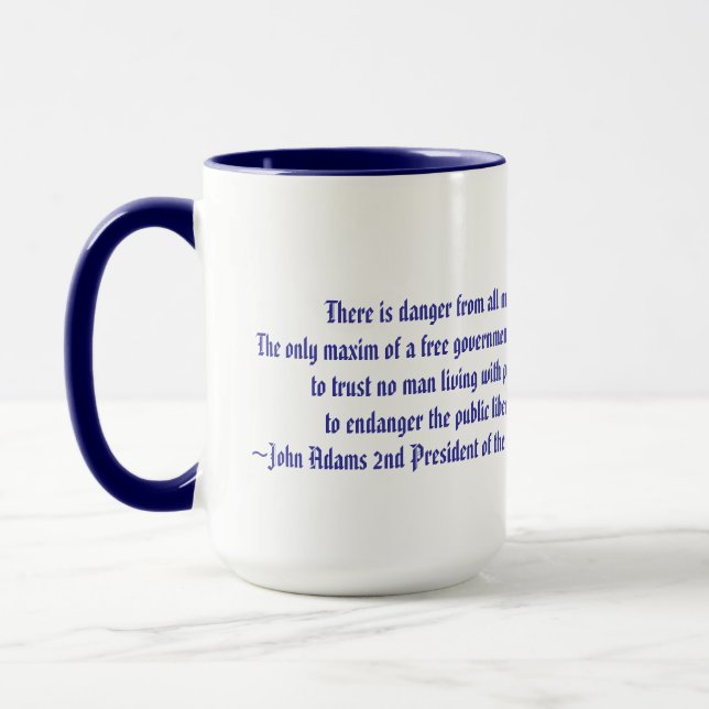American Star-John Adams quote Mug (Left)