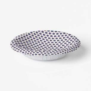 American Stars and Stripes Hearts Patriotic Paper Plate