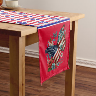 American Star's And Stripes Short Table Runner