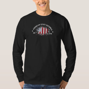 American State National Peace Flag Splat Est 1776 T-Shirt
