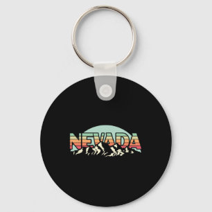 American State Nevada - Vintage Mountain Nature Hi Key Ring