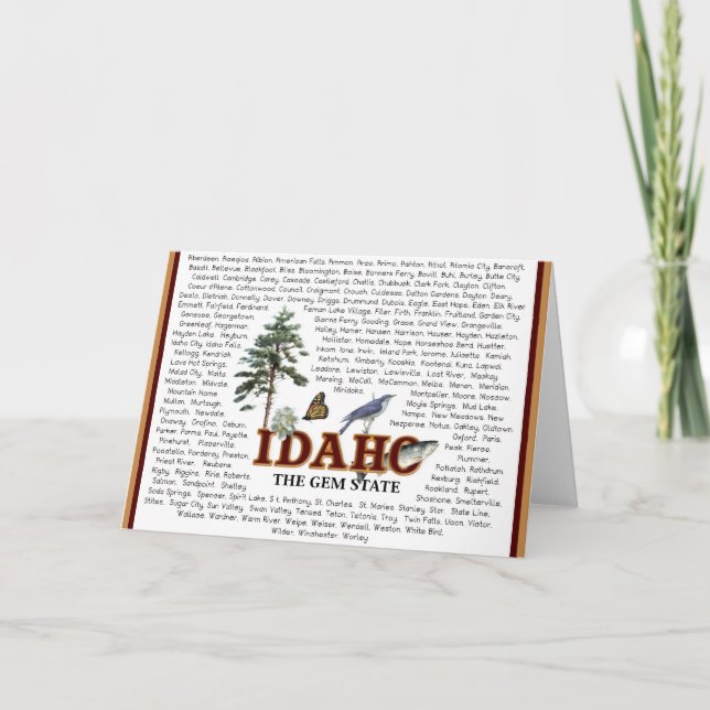 American States  -  Idaho Greeting Card (Front)