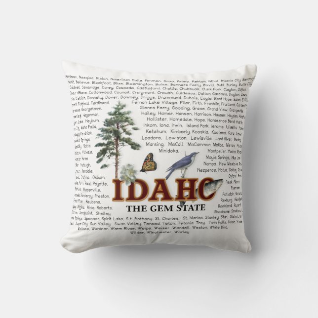 American States  -  Idaho Throw Pillow (Front)