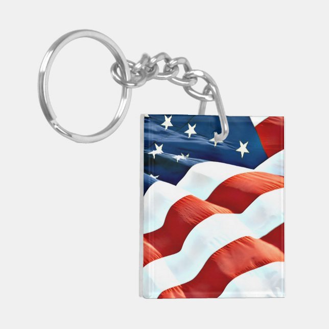 "American Style" Acrylic Keychain (Front Left)