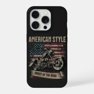 American Style – Ghost of the Road Biker iPhone 15 Pro Case