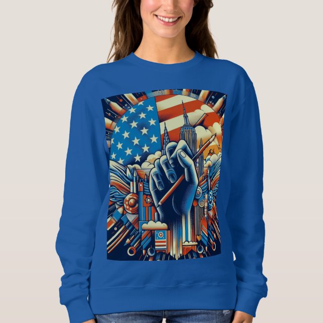 American Style Hoodie – USA Trendy Everyday Wear (Front)