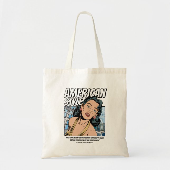 American style  tote bag (Front)