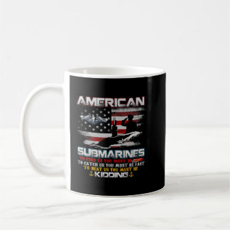 American Submarine Veteran Submariner US Flag Men Coffee Mug