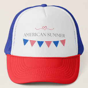 American summer trucker hat