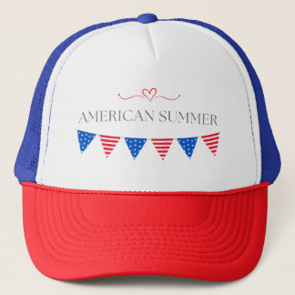 American summer trucker hat