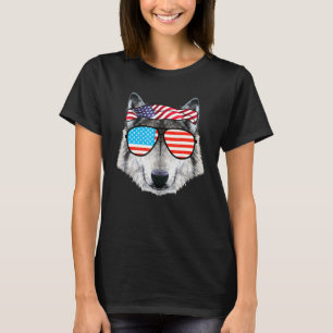 American Sunglasses Wolf Shades 4th Of July T-Shirt