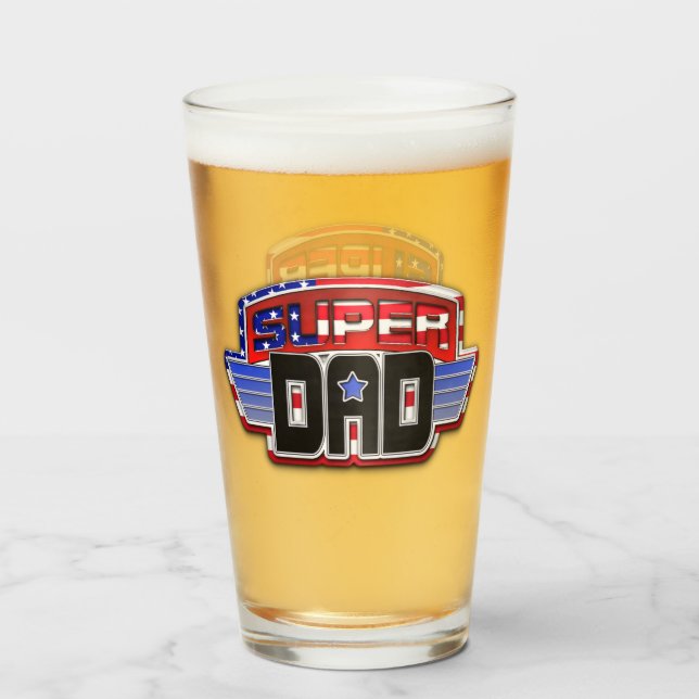 American Super Dad Glass (Front Filled)