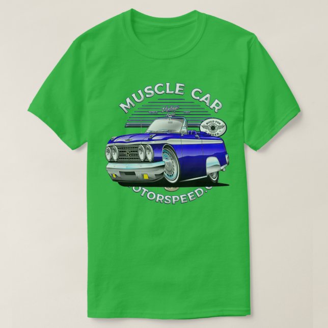American Super Sport Super Car Gasser Low Rider T-Shirt (Design Front)
