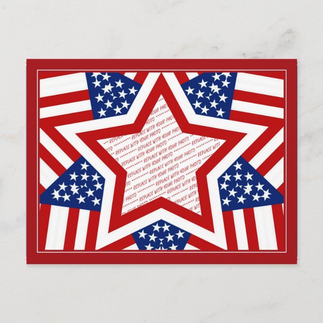 American Super Star Photo Frame Postcard (Front)