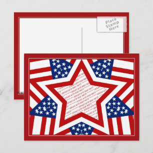 American Super Star Photo Frame Postcard