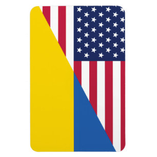 American support towards Ukraine Sherpa Blanket Magnet