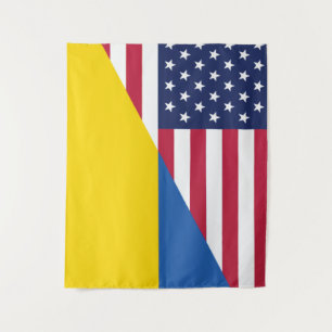 American support towards Ukraine Sherpa Blanket Tapestry